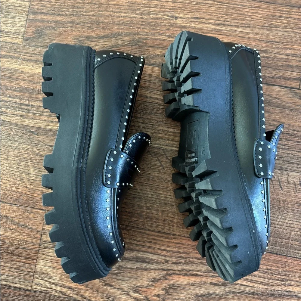 DV Dolce Vita Women's Landun Lug Sole Platform Loafers - Picture 11 of 14